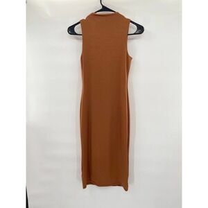 Brown fitted Midi dress Xsmall
